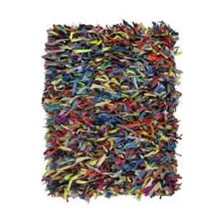 Safavieh 5 x 8 ft. Medium Rectangle Shag and Flokati Leather Shag Multi Hand Knotted Rug LSG511M-5
